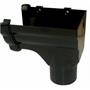 Ogee 80mm Stop End Outlet Right Hand